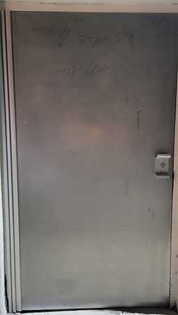 Metal Door,entry commercial metal door,door,damaged door,door,door bend,door bent,fire door,entrance door,enrtry door,